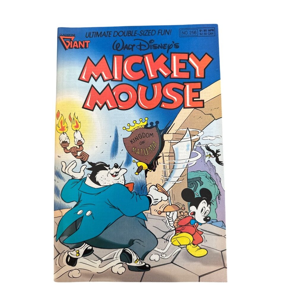 Gladstone Giant Walt Disneys Mickey Mouse Comic #256 April 1990 Bagged Boarded